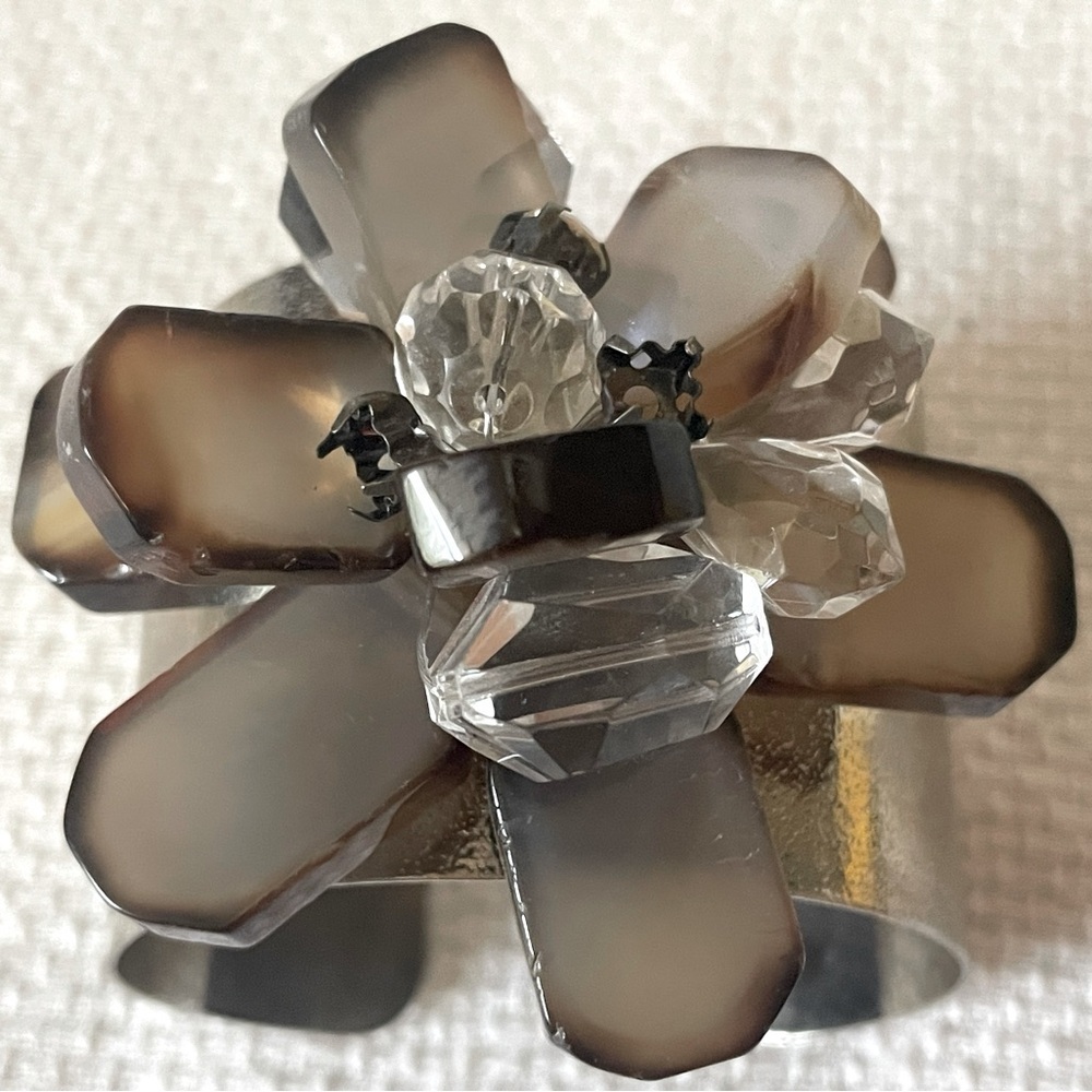 Stone and bead bracelet